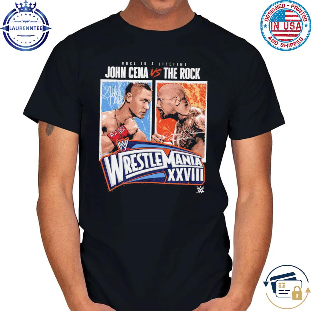 WrestleMania 28 John Cena Vs. The Rock Match WHT 2023 Shirt
