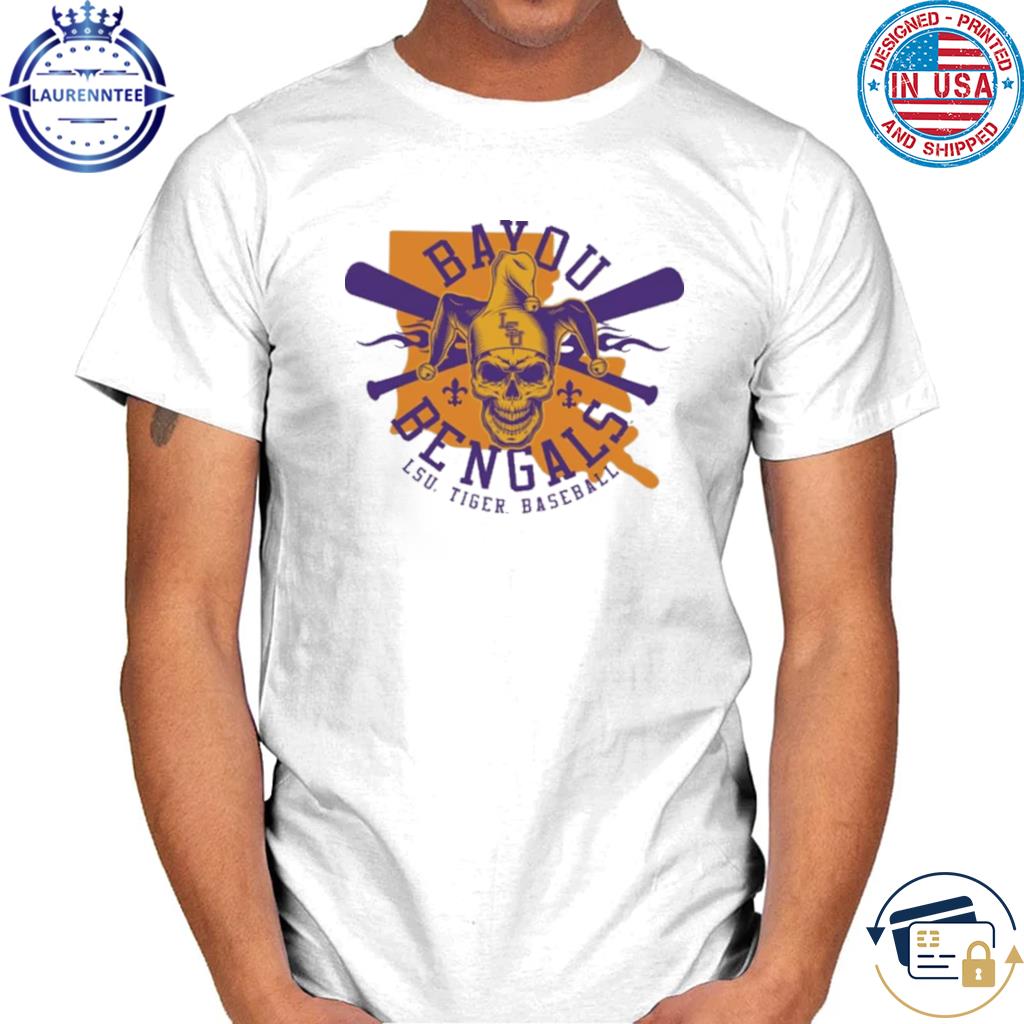 Men's Champion Gold LSU Tigers Bayou Bengals Baseball T-Shirt