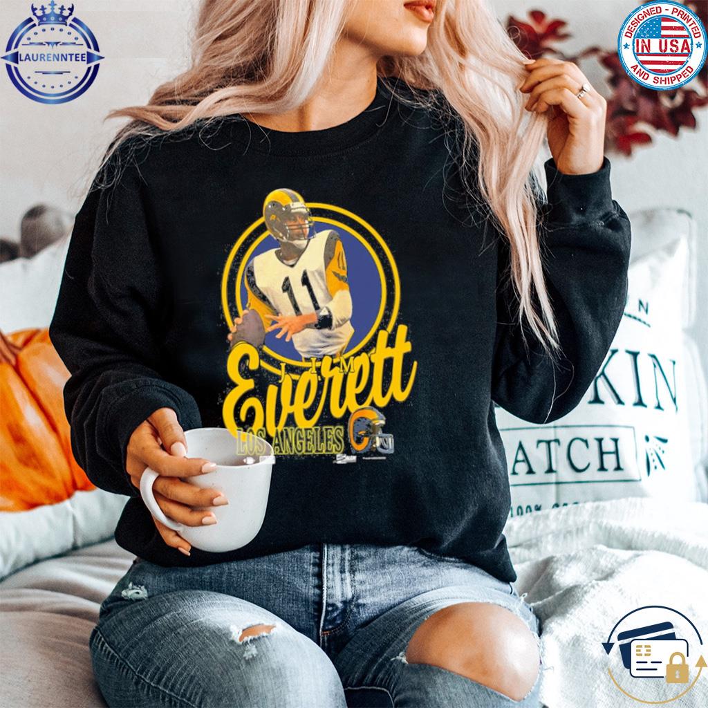 Dave portnoy wearing vintage los angeles rams jim everett salem shirt,  hoodie, sweater, long sleeve and tank top