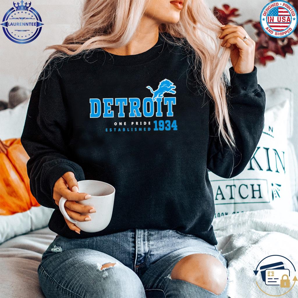 Detroit Lions this is one pride logo shirt, hoodie, sweater and v-neck t- shirt