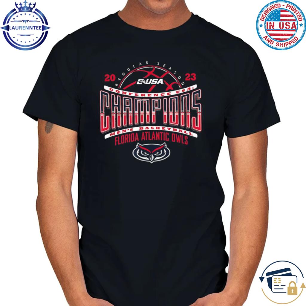 Florida atlantic owls cusa champs mens basketball 2023 shirt