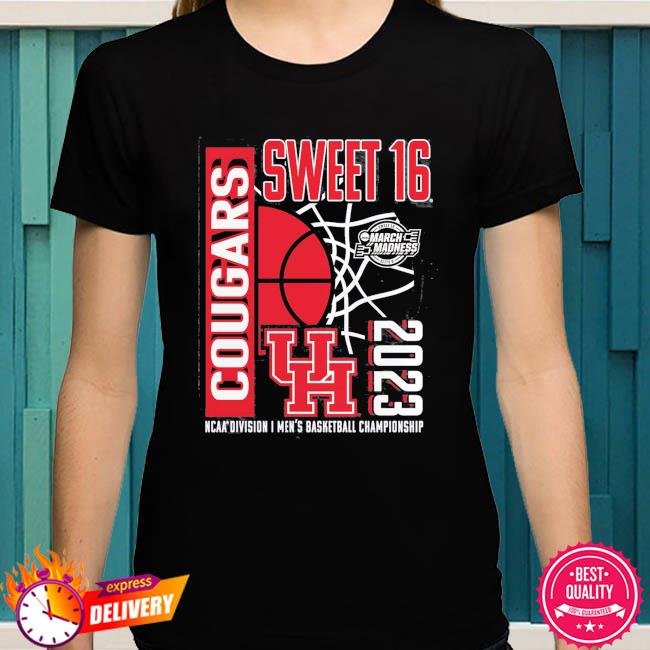 Houston Cougars 2023 Ncaa Men's Basketball Tournament March Madness Sweet  16 T-shirt