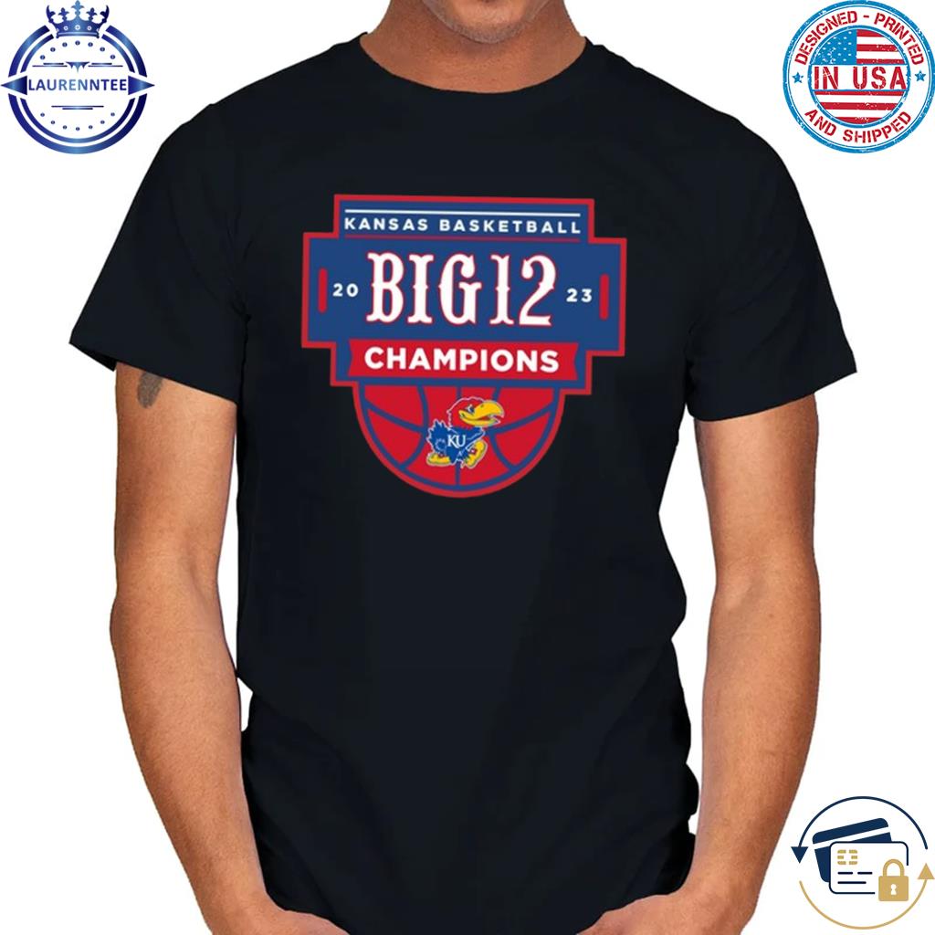 Kansas Jayhawks Kansas Basketball 2023 Big 12 Champion Official Shirt -  Teechipus