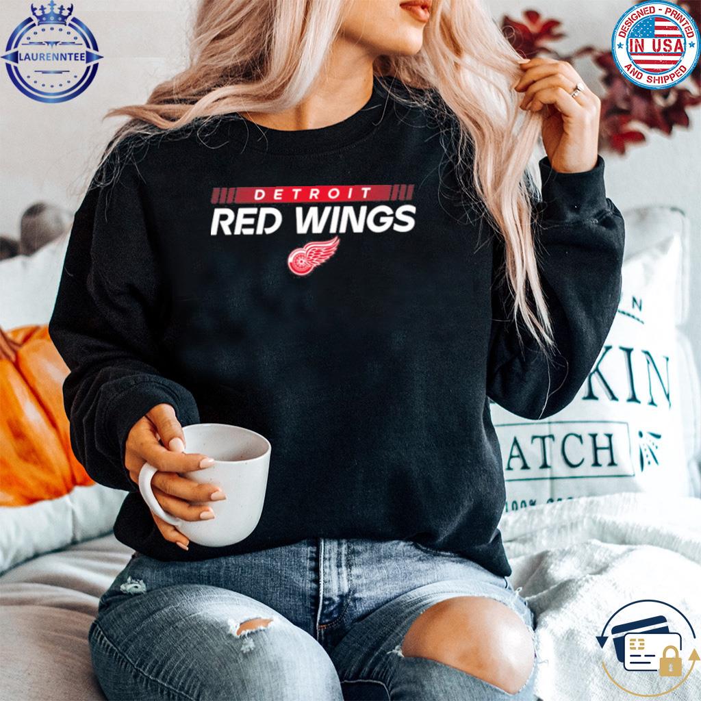 Men's detroit red wings black red authentic pro rink tech shirt, hoodie,  sweater, long sleeve and tank top