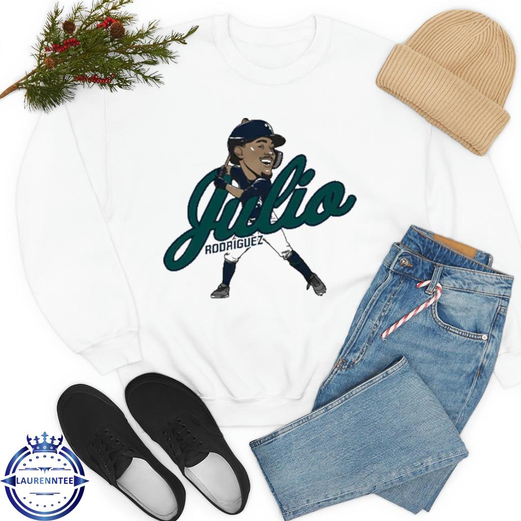 Mlb julio yarnel rodríguez seattle mariners caricature shirt, hoodie,  sweater, long sleeve and tank top