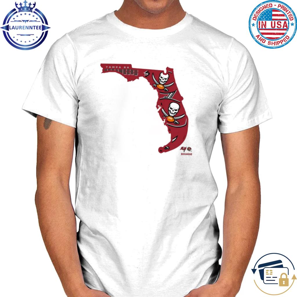 Official tampa bay buccaneers white gameday state 2023 shirt