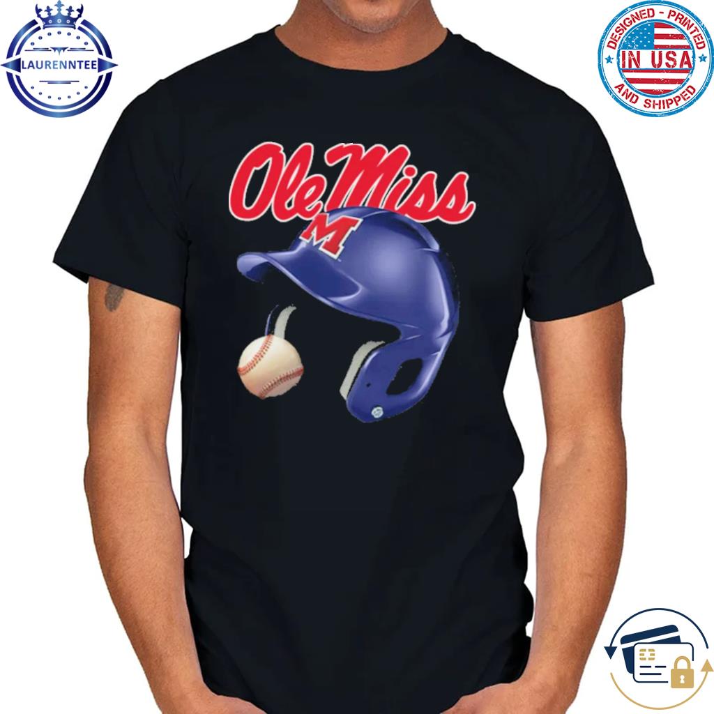 Ole miss authentics ole miss rebels batting helmet 2023 shirt