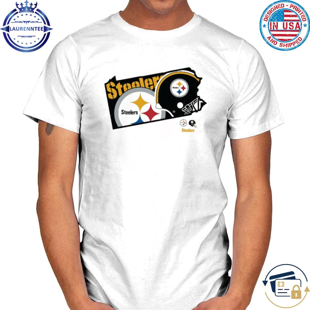 Pittsburgh steelers new era white gameday state shirt, hoodie