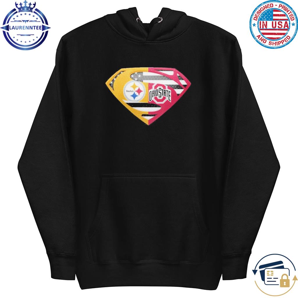 Superman Ohio State Buckeyes and Pittsburgh Steelers shirt