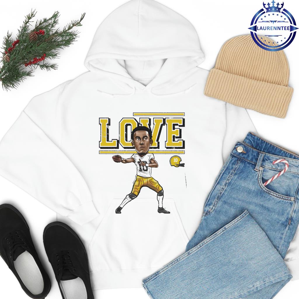 Green Bay Packers All I You Need Is Love Jordan Love Signature Shirt,  hoodie, sweater, long sleeve and tank top