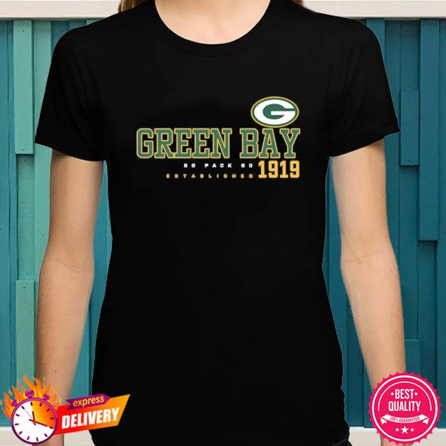 NFL Team Apparel Black Womens Green Bay Packers Long Sleeve