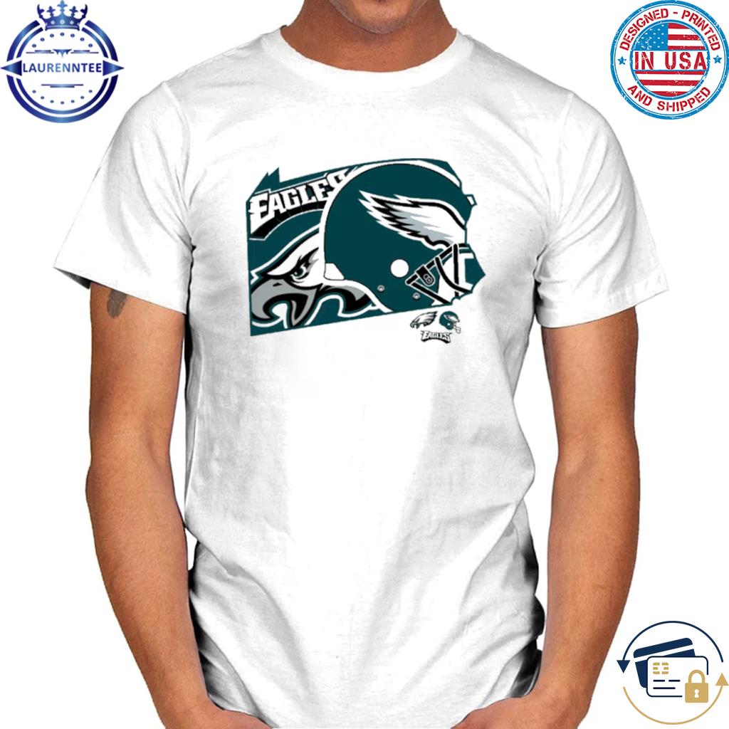 Men's Philadelphia Eagles New Era White Gameday State T-Shirt in