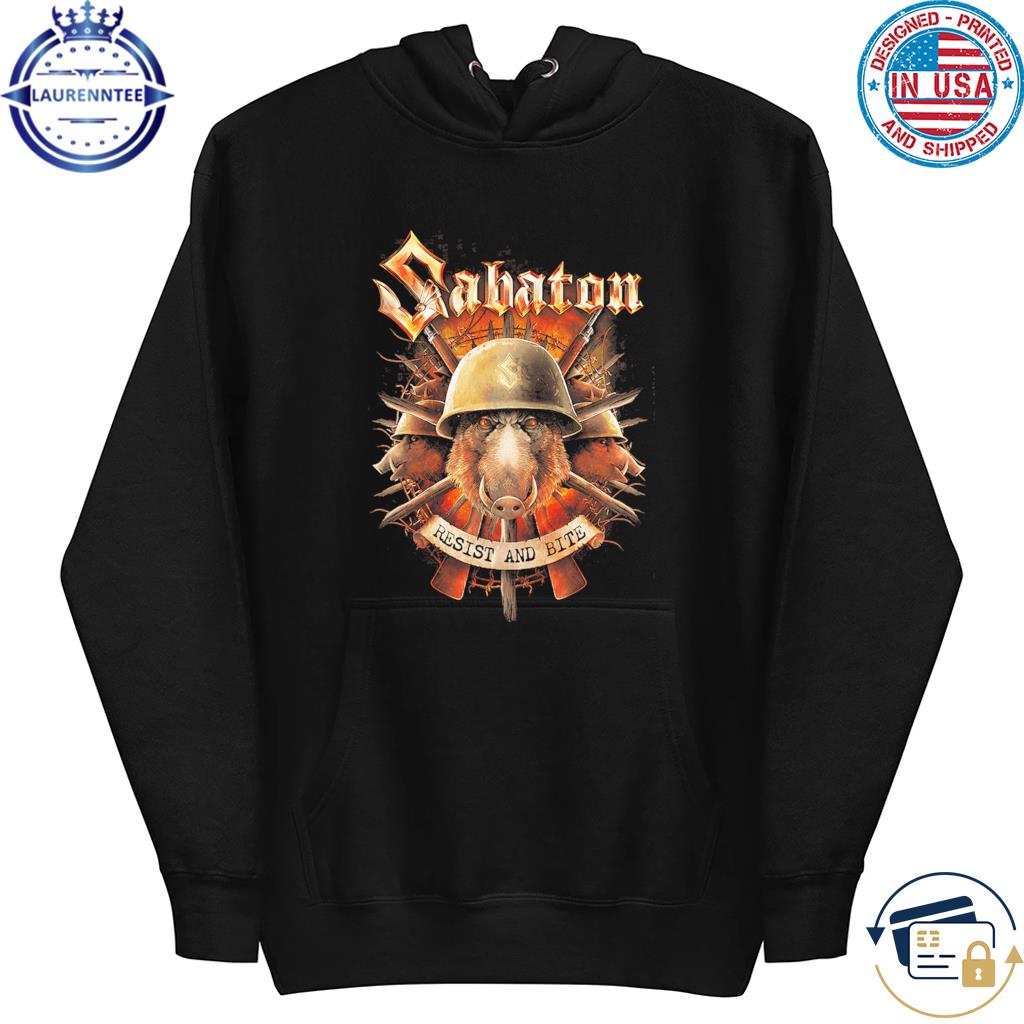 Resist and bite sabaton resist and bite s hoodie