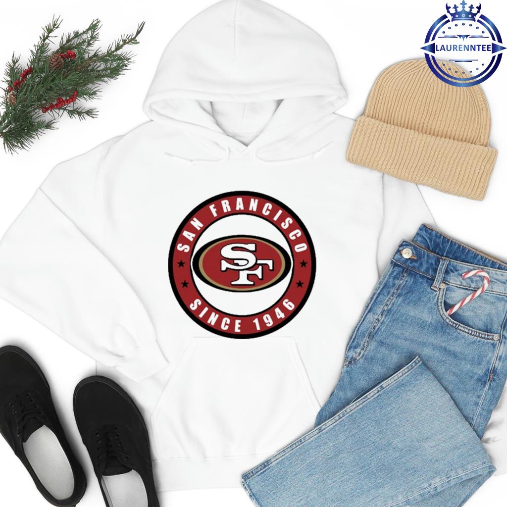 San francisco 49ers new era cream 2023 nfl draft since 1946 s hoodie