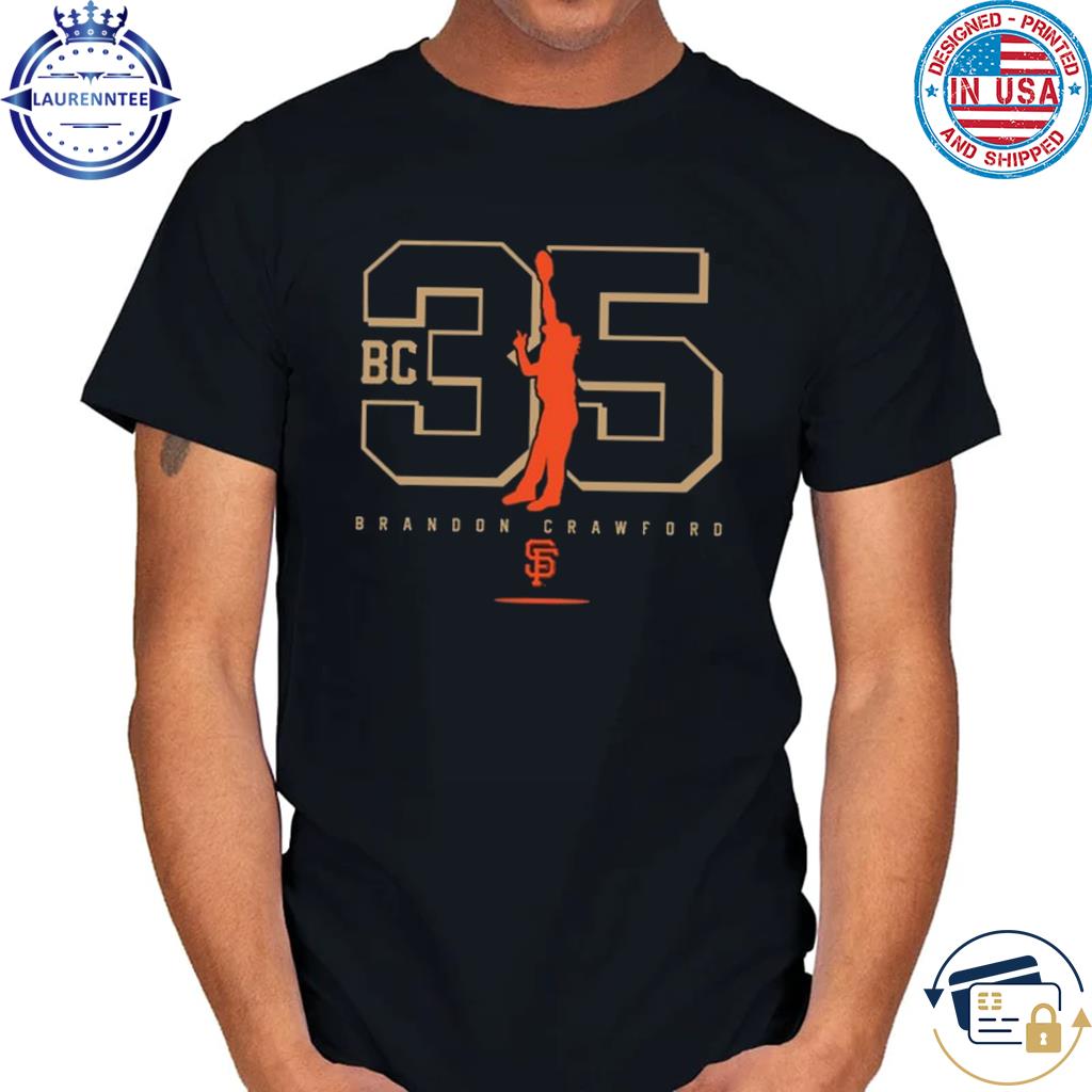 Shirts, San Francisco Giants Brandon Crawford Black Jersey