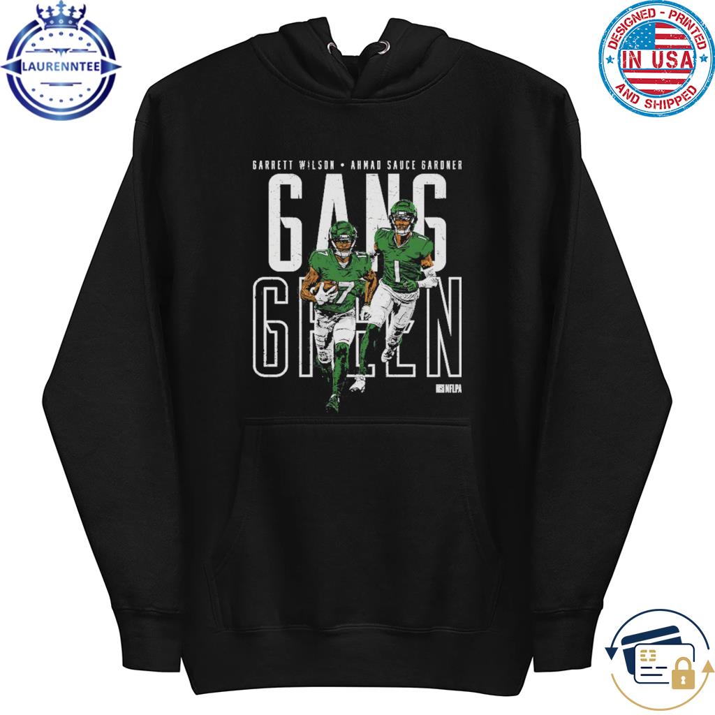 Sauce Gardner & Garrett Wilson New York J Gang Green T-Shirt, hoodie,  sweater, long sleeve and tank top