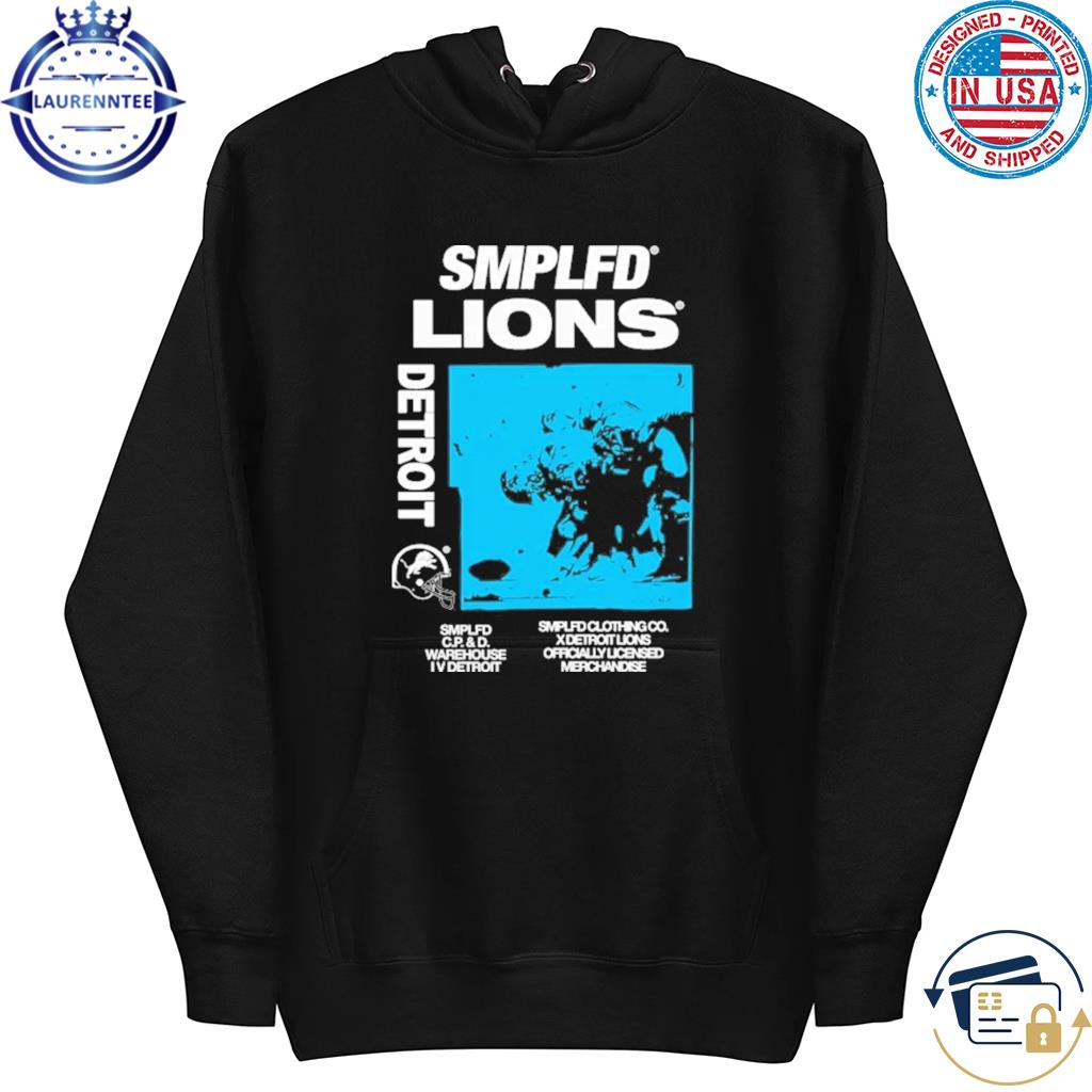 Top sMPLFD x Lions detroit shirt, hoodie, sweater, long sleeve and tank top