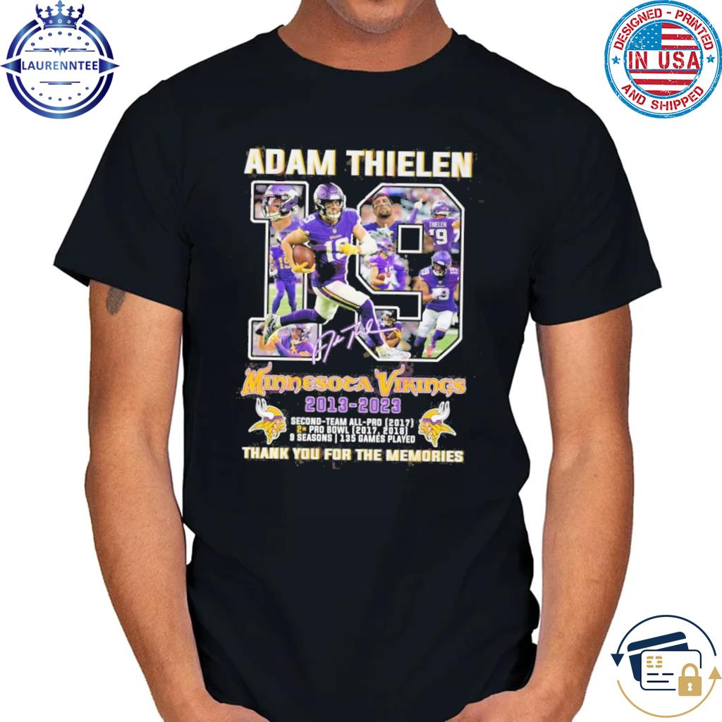 Adam Thielen Minnesota Vikings 2013 2023 Thank You For The