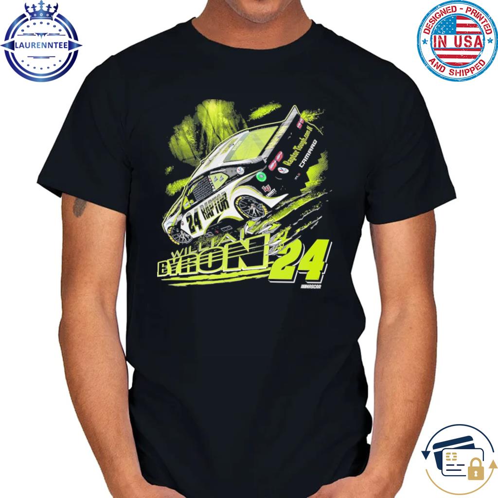 William Byron 2023 Raptor Black #24 T-Shirt