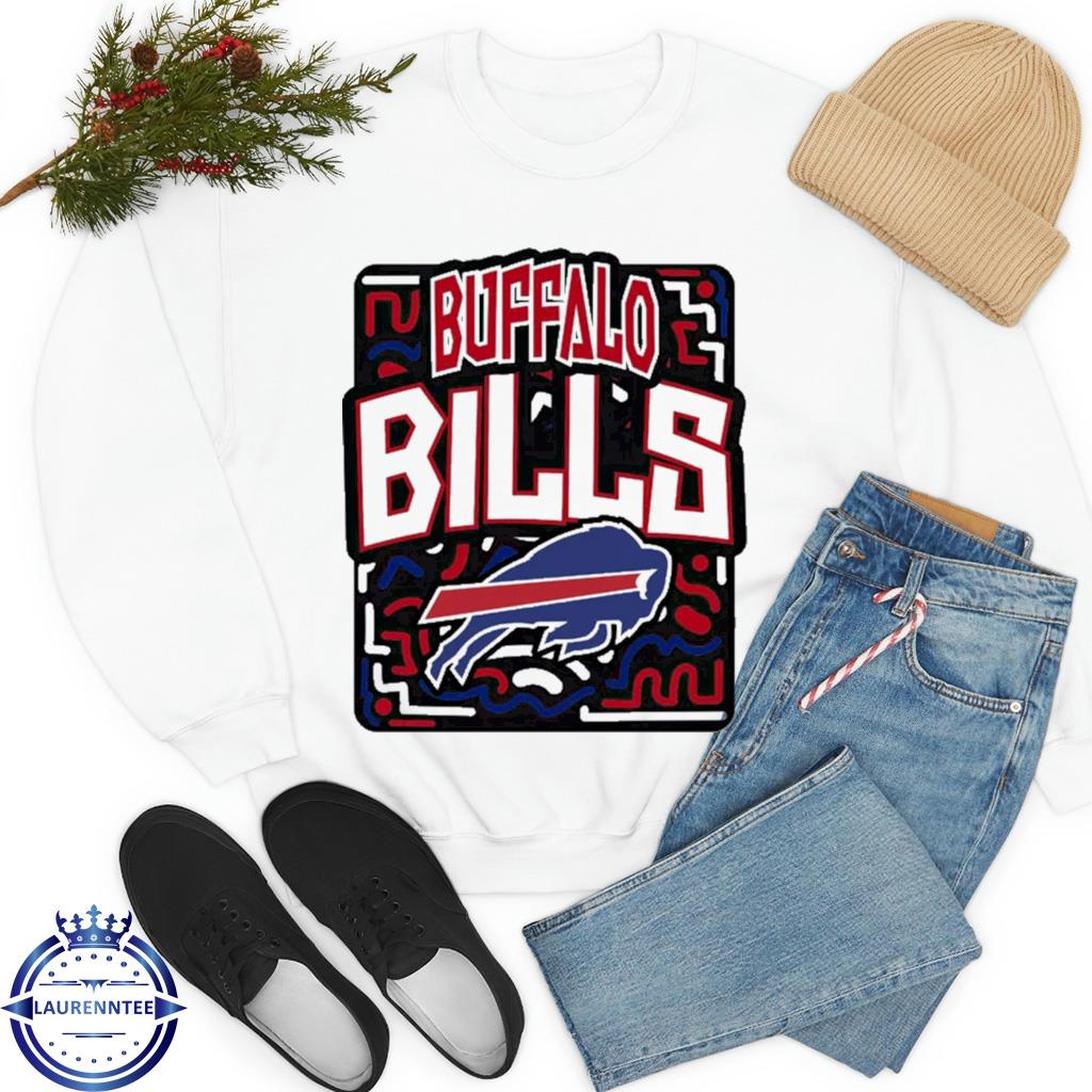 NFL Team Apparel Youth Buffalo Bills Tribe Vibe White T-Shirt