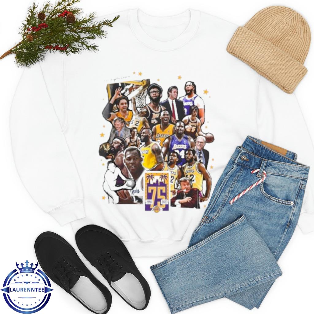 The Los Angeles Lakers Team 75th anniversary 1948-2023 t-shirt, hoodie,  sweater, long sleeve and tank top