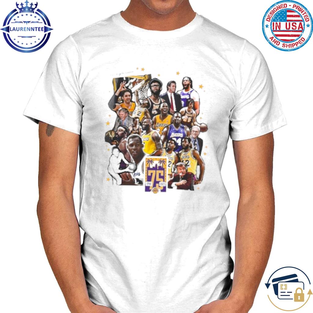 The Los Angeles Lakers Team 75th anniversary 1948-2023 t-shirt, hoodie,  sweater, long sleeve and tank top