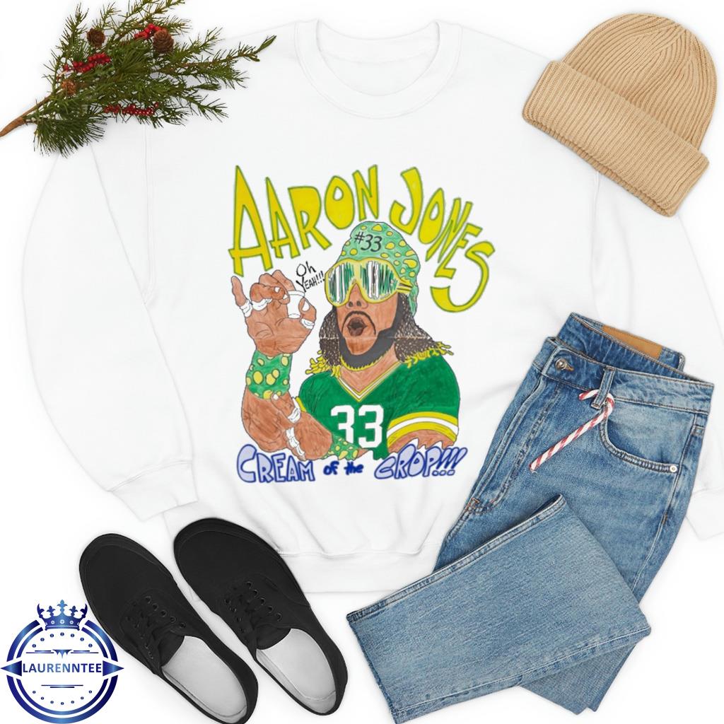 Aaron jones 33 cream of the crop 2023 shirt, hoodie, sweater, long