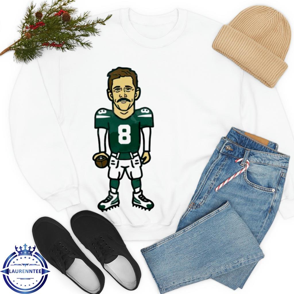 Aaron rodgers 8 cartoon new york jets shirt, hoodie, sweater, long sleeve  and tank top