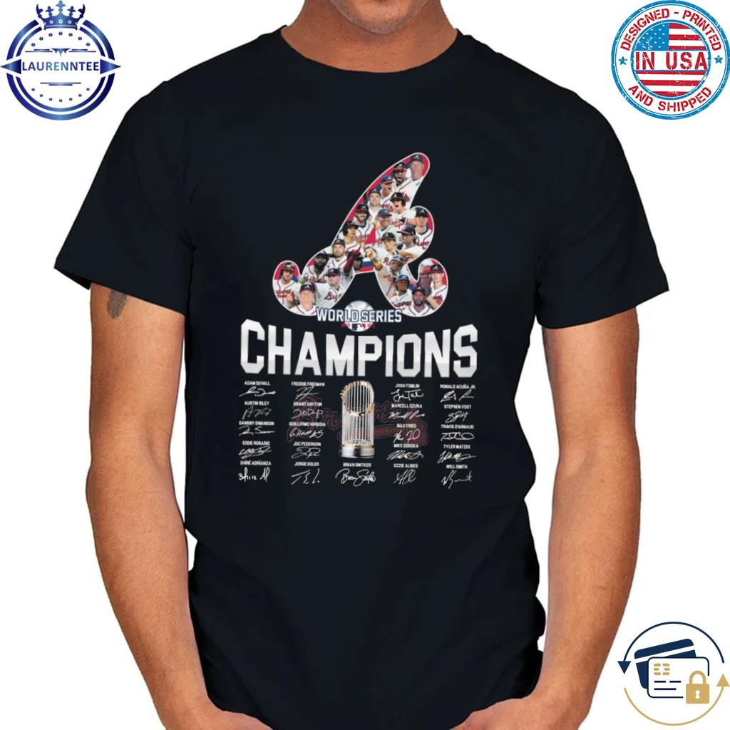 Whimsical Thinker Braves World Series Champion Hoodie