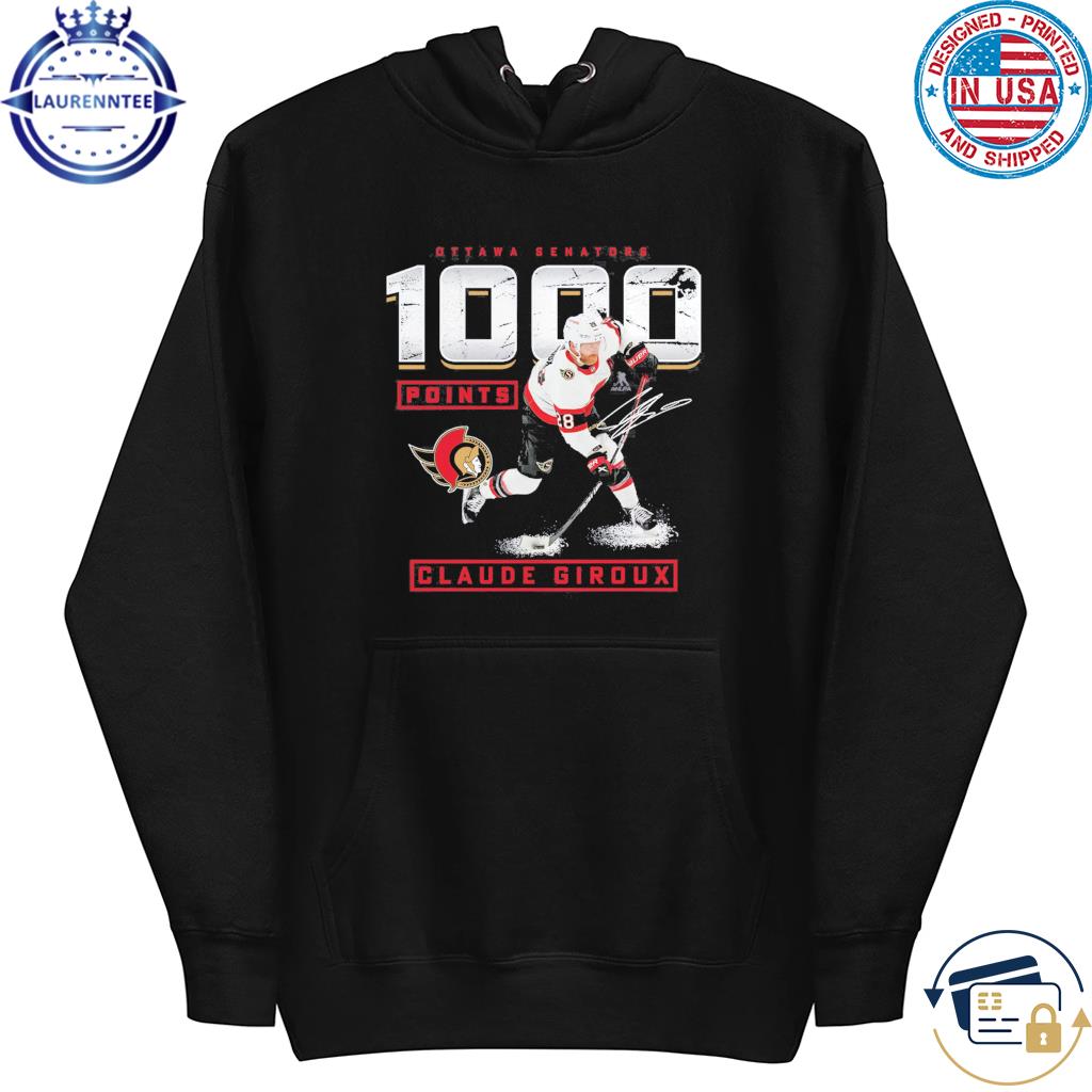 Claude giroux 1000 career points shirt, hoodie, sweater, long sleeve and  tank top