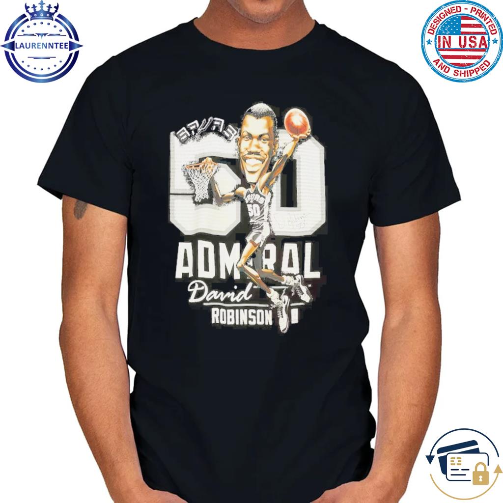 Official NBA store mitchell and ness david robinson san antonio spurs  hardwood classics caricature t-shirt, hoodie, longsleeve, sweater