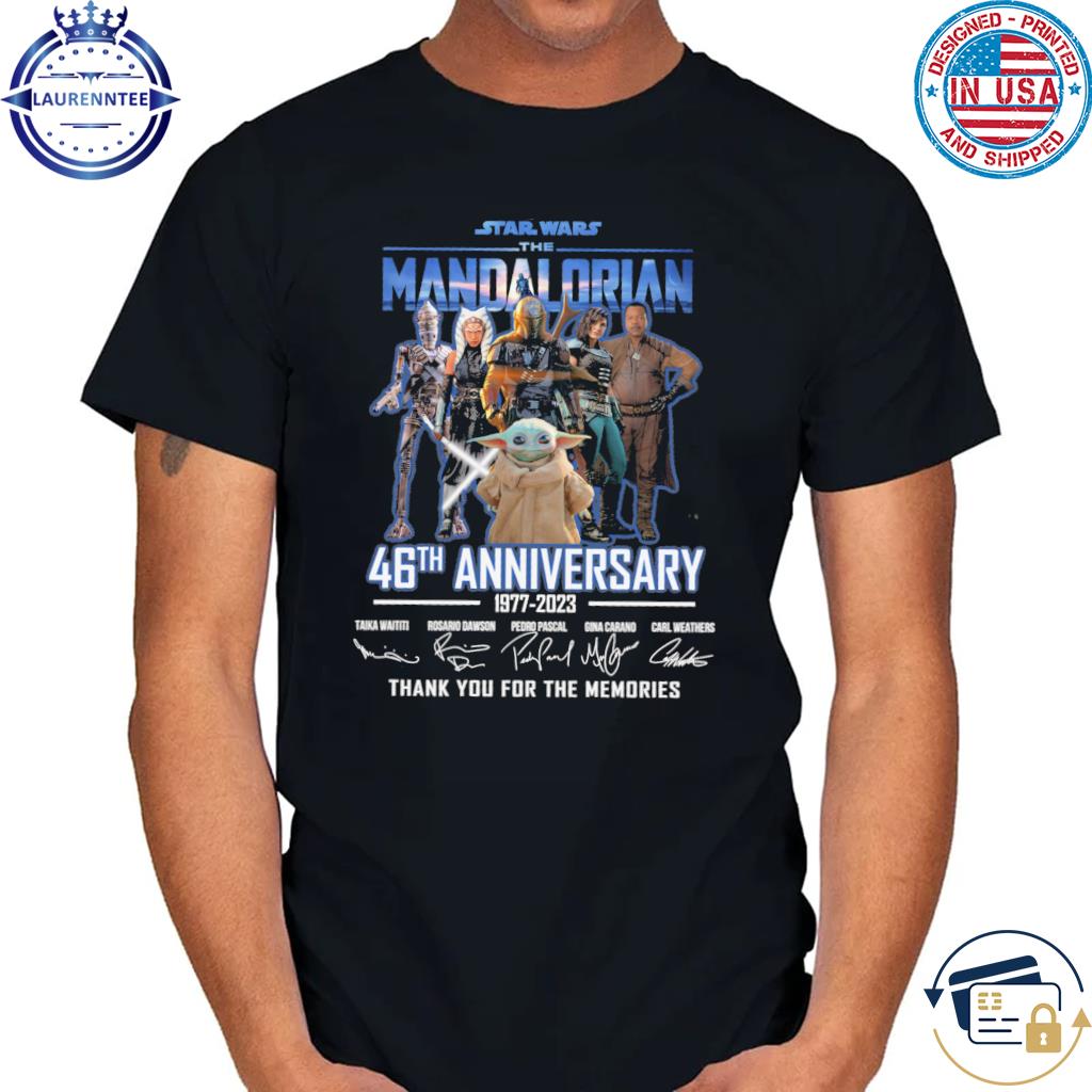 Star Wars 46th 1977-2023 Anniversary Thank For The Memories Tshirt Men 