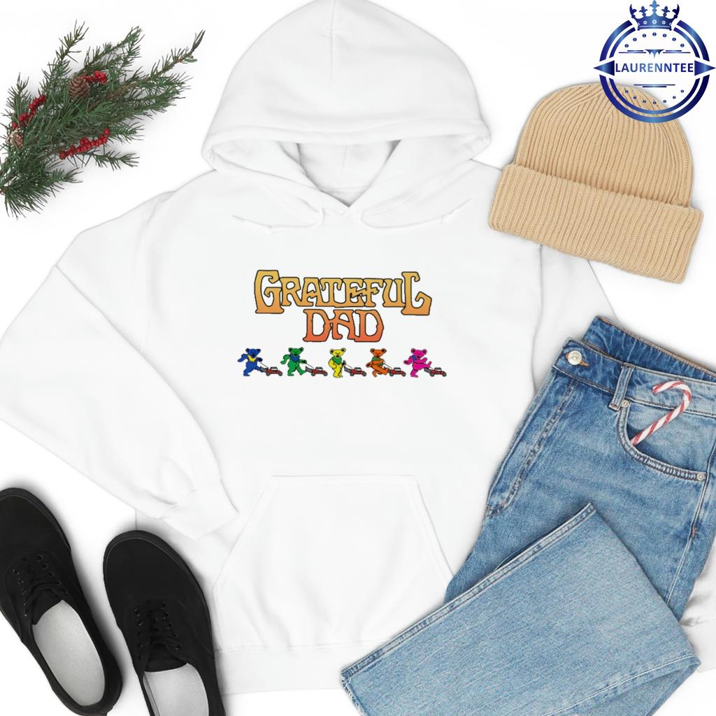 Grateful dad mowing bears T-shirts, hoodie, sweater, long sleeve