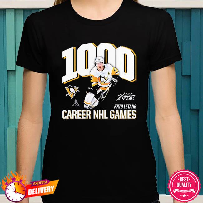 Kris Letang Pittsburgh Penguins 1000 Career Games T-Shirt, hoodie, sweater,  long sleeve and tank top