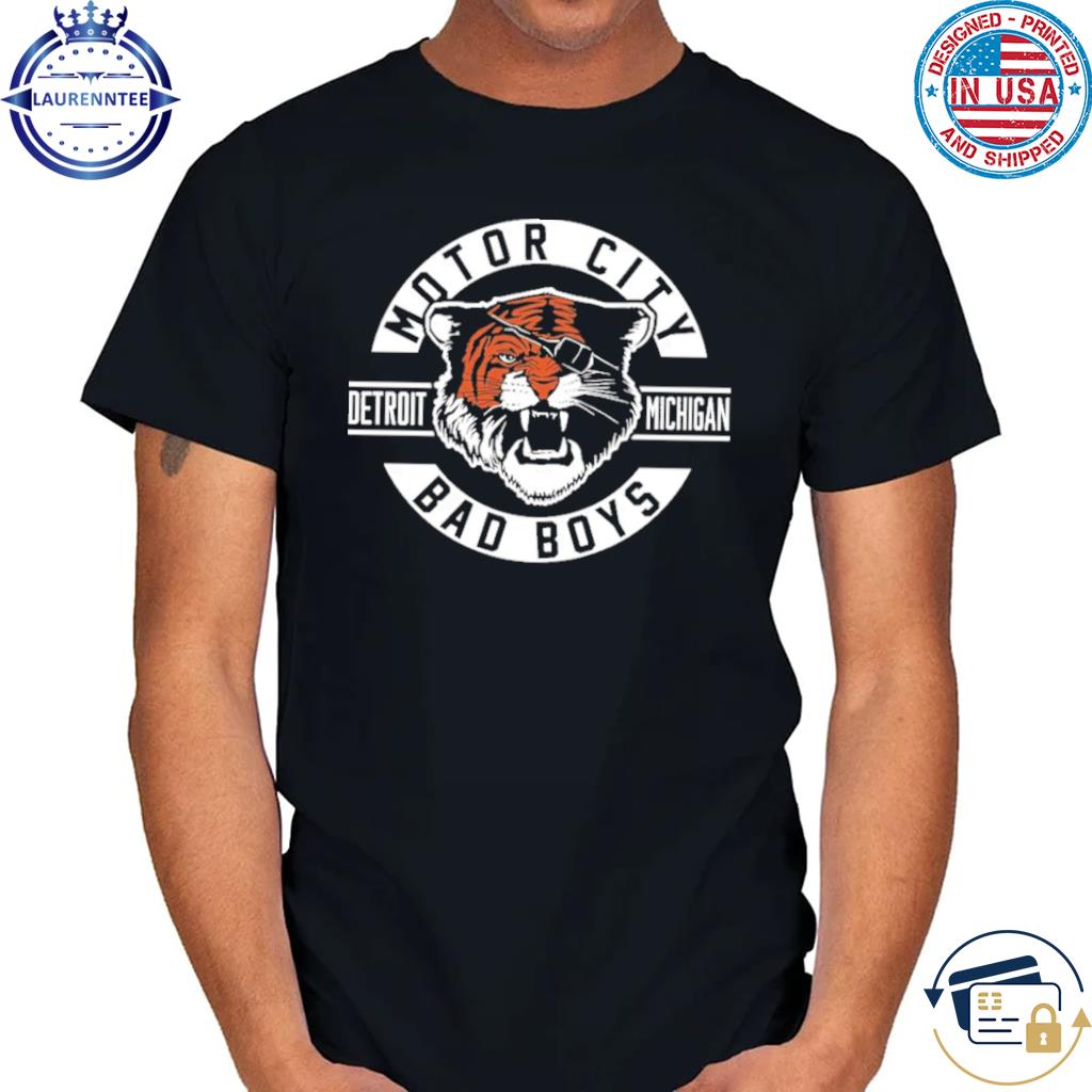 Motor City Bad Boys Midnight Navy Detroit Michigan Tiger T-Shirt 3X-Large