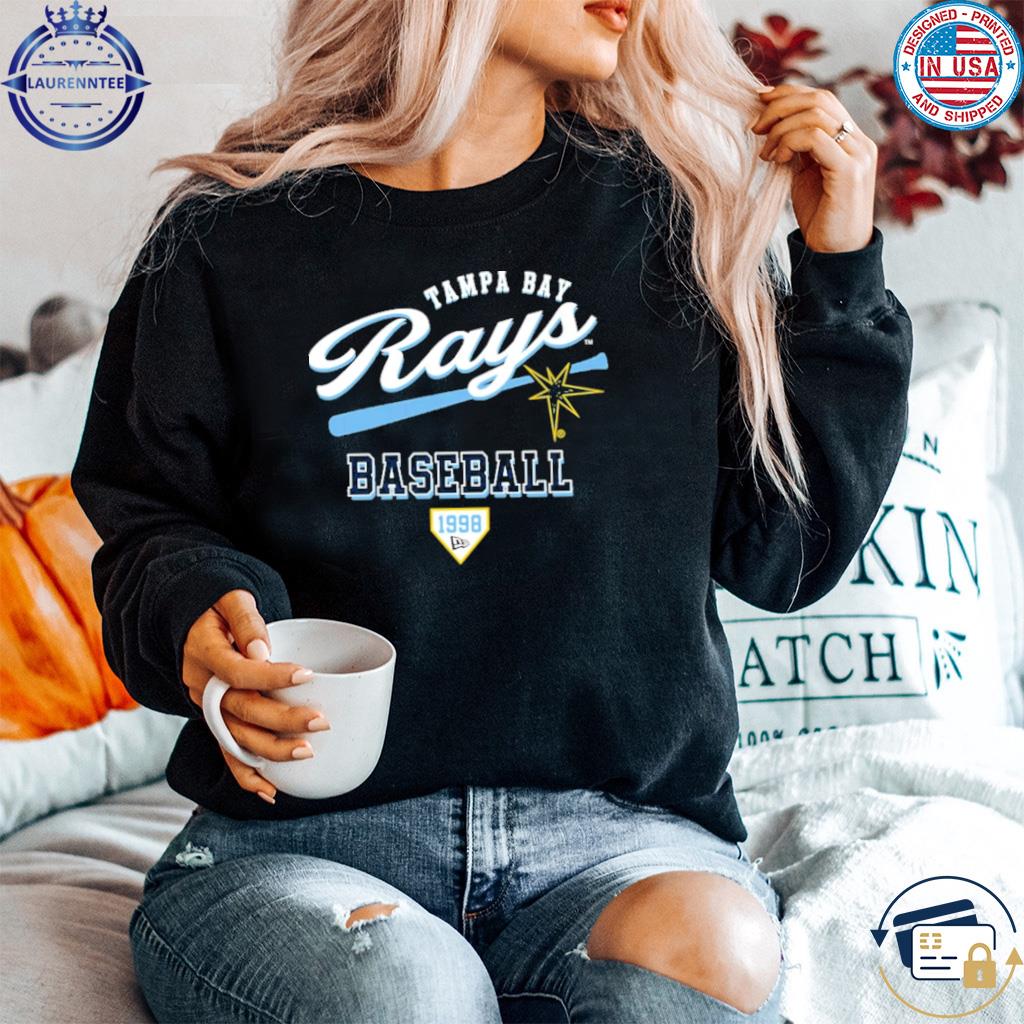 Rays women's navy tb rays baseball burst new era shirt, hoodie