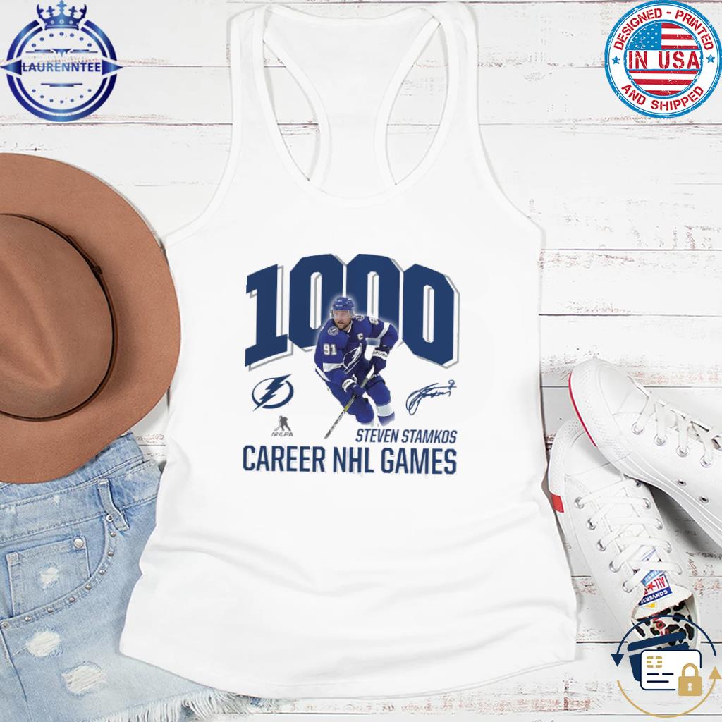 Steven Stamkos Tampa Bay Lightning 1,000 Career Games T-Shirt, hoodie,  sweater, long sleeve and tank top