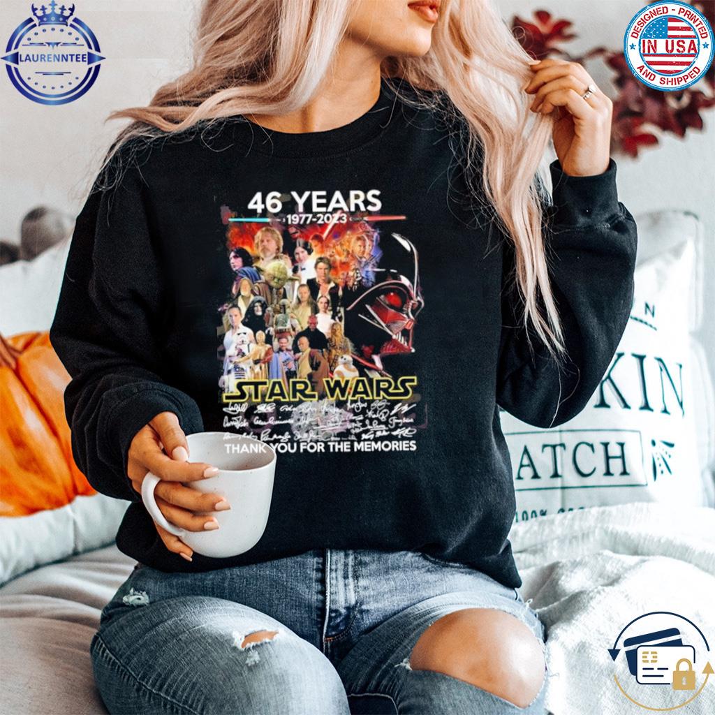 46 Years Star Wars Thank You For The Memories Shirt, hoodie