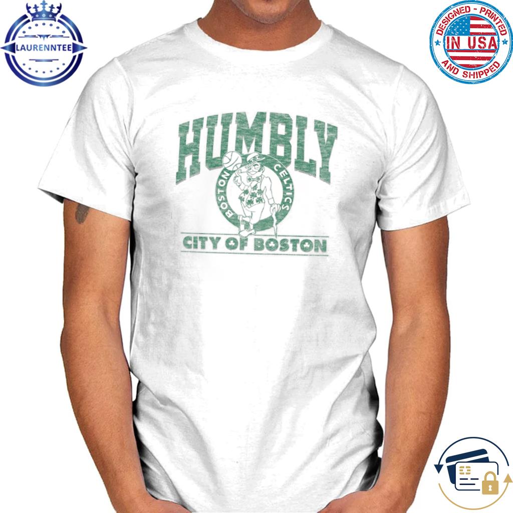 Men's '47 White Boston Celtics Humbly T-Shirt