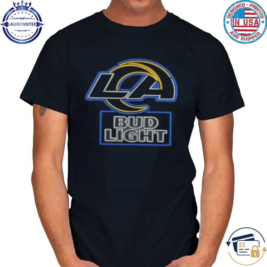 Los Angeles Rams bud light logo shirt, hoodie, sweater and v-neck t-shirt