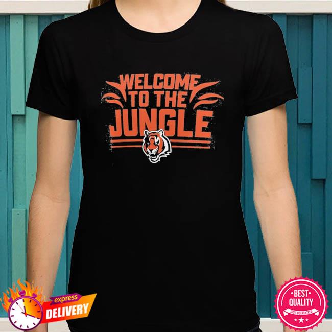 Cincinnati Bengals helmet welcome to the jungle shirt, hoodie, sweatshirt,  ladies tee and tank top