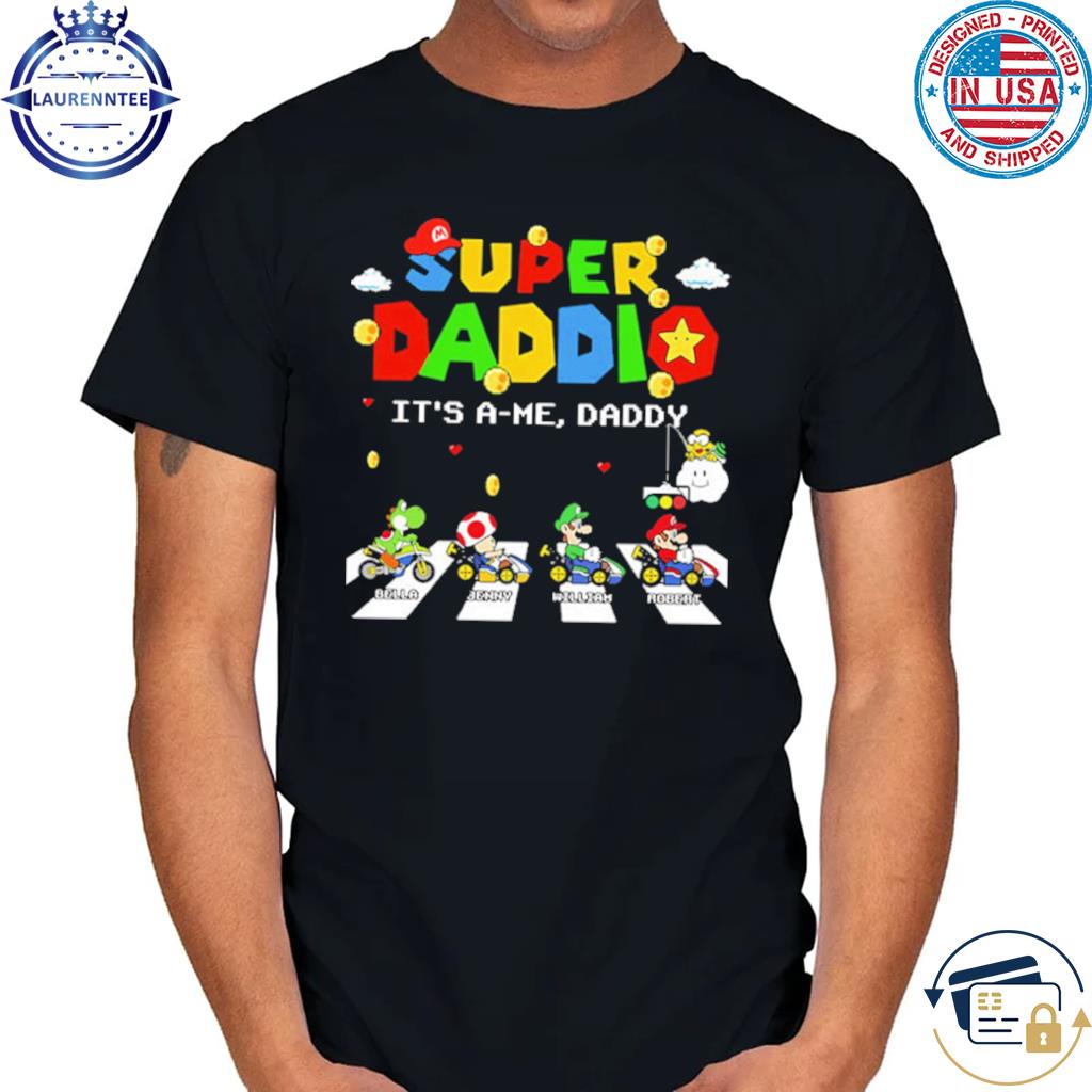 Custom Dad Shirt With Kids Names Father T-Shirt Sweatshirt