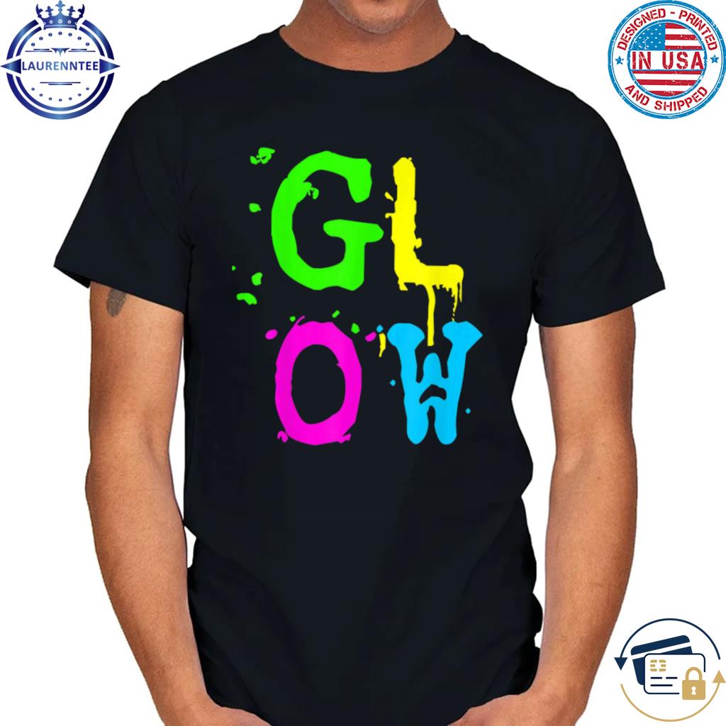 Glow And Party Girl With This 80'S Retro Neon Paint T-Shirt Glow And Party Girl With This 80'S Retro Neon Paint T-Shirt