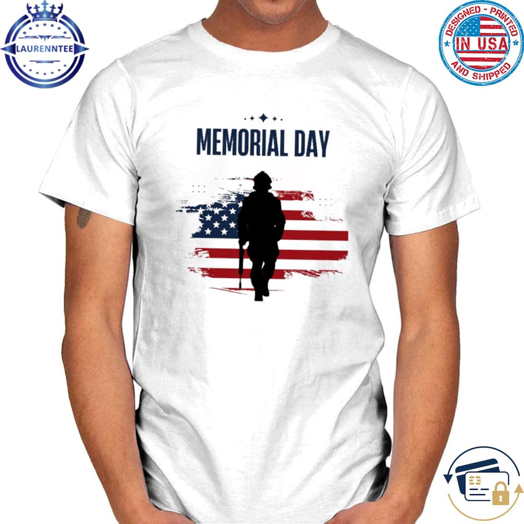 Happy Memorial Day Usa Flag American Patriotic Armed Forces Cool