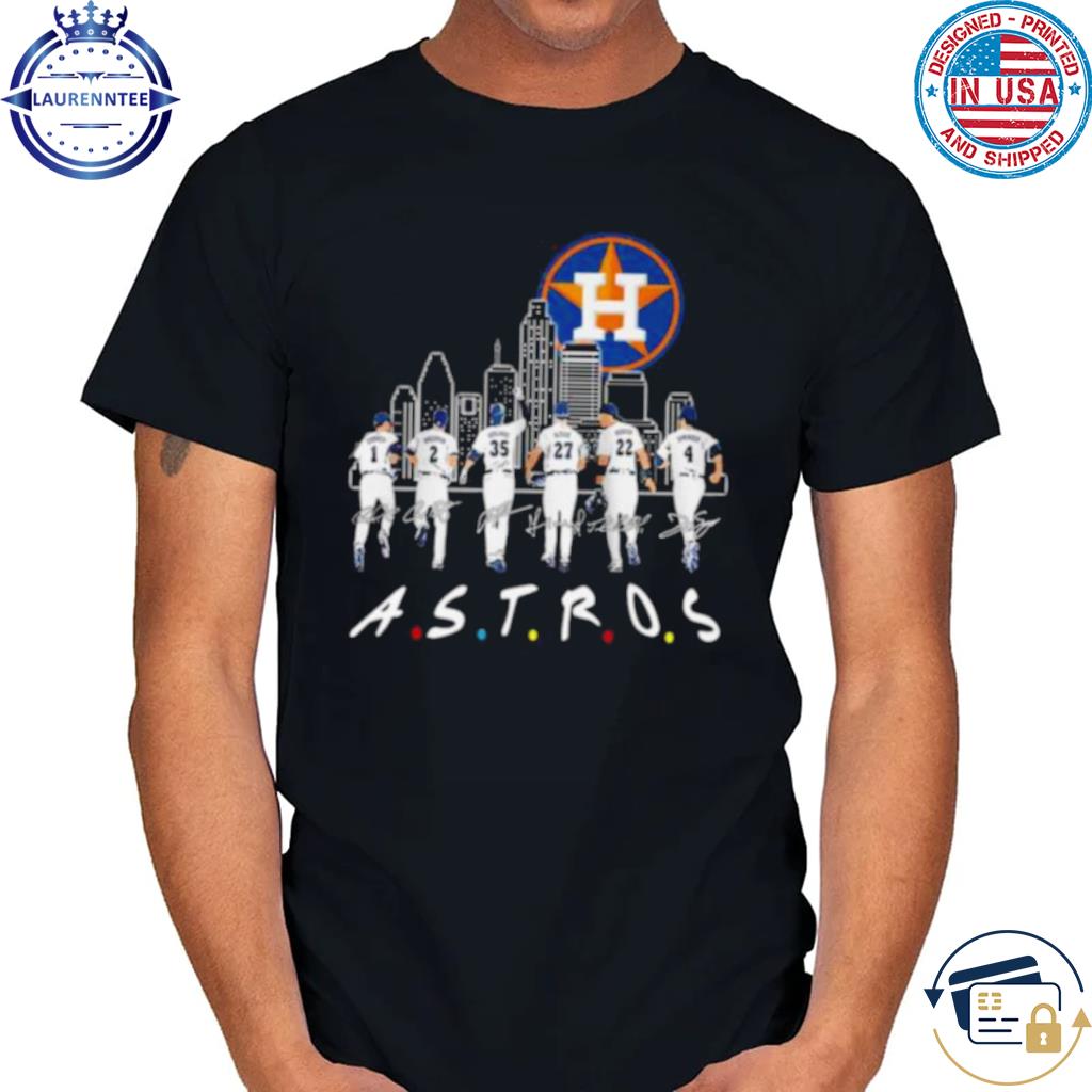 Houston Astros Skyline All Team 2023 Signatures Design Shirt