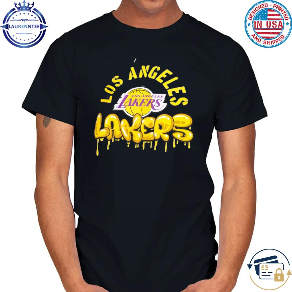 Los Angeles Lakers Stadium Street Art Dark Crystal Washed Shirt