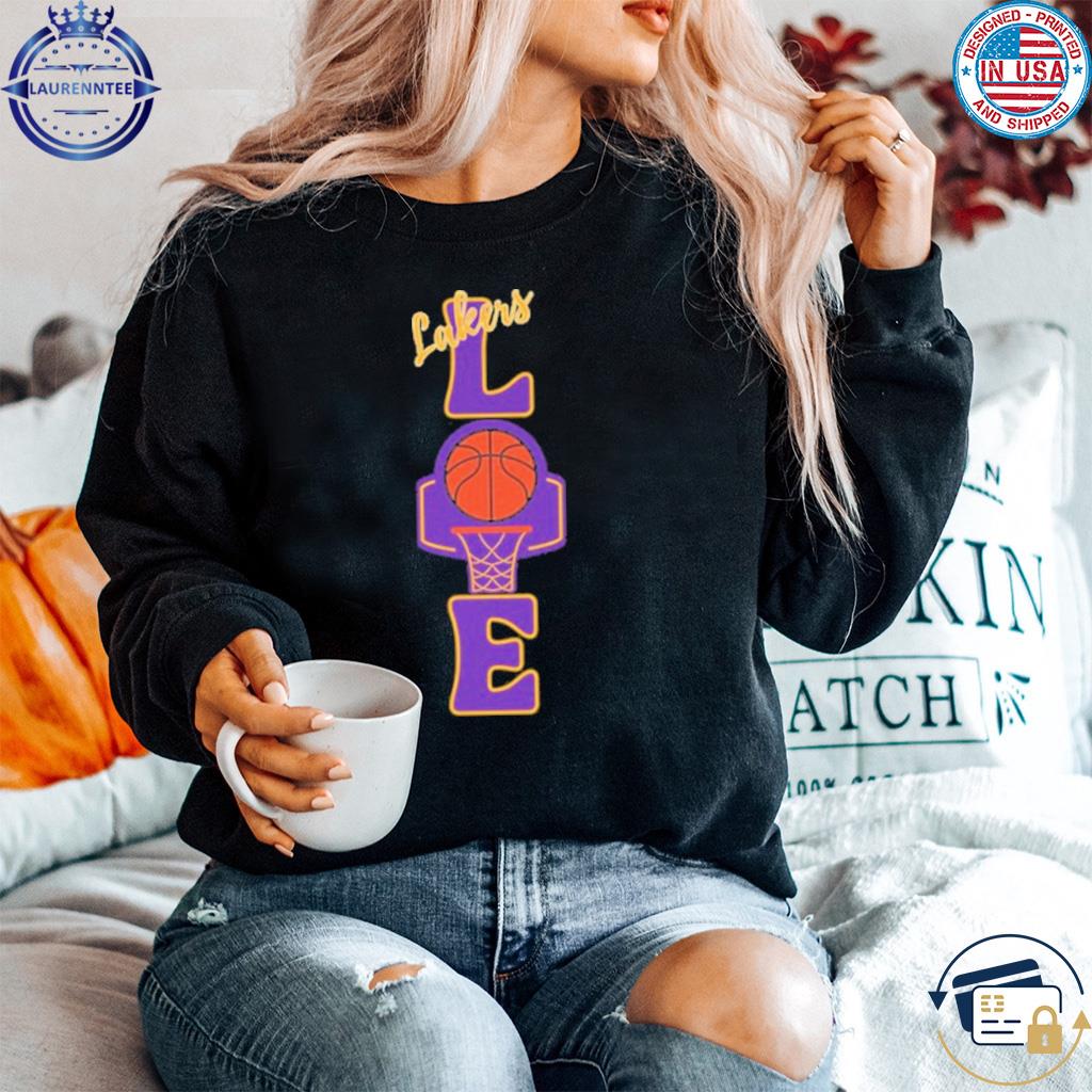 Love basketball l.a. lakers canvas jersey shirt, hoodie, sweater, long  sleeve and tank top
