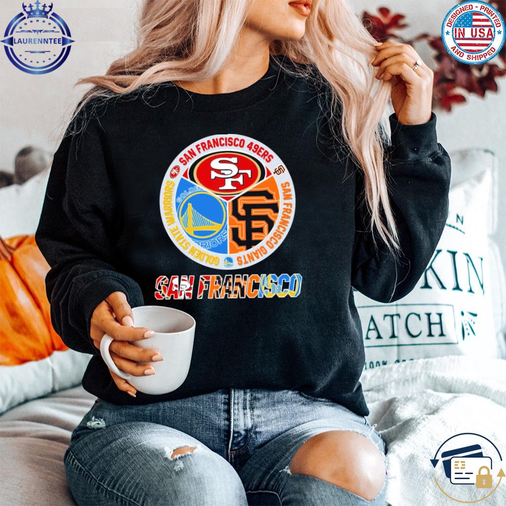 San francisco 49ers and san francisco giants logo shirt