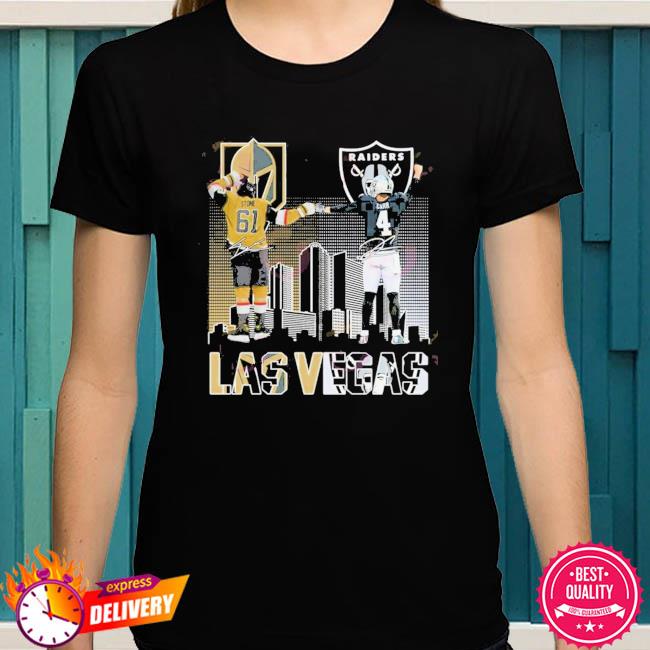 Vegas Golden Knights Stone And Las Vegas Raiders Carr T-Shirt