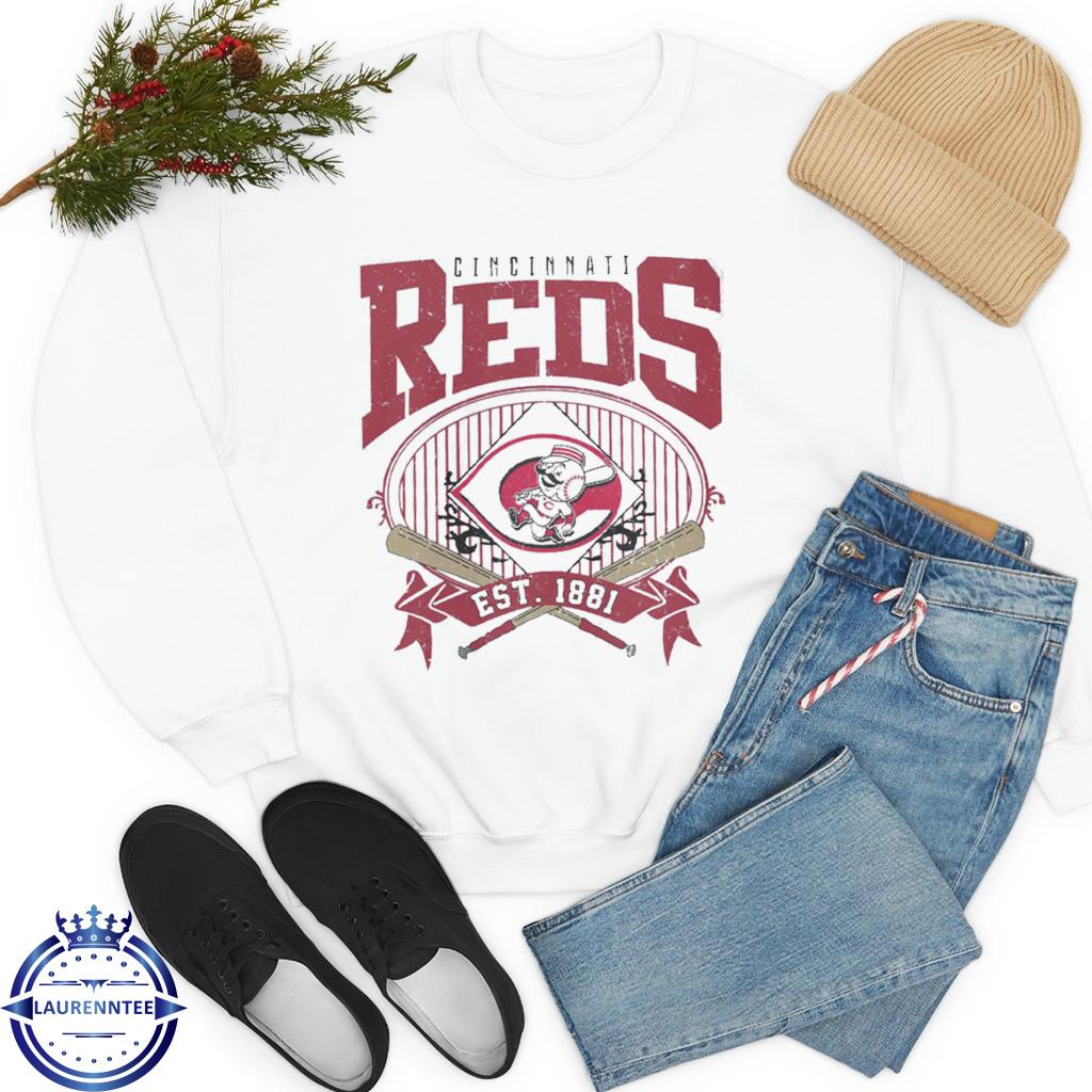 Product cincinnatI reds est 1881 vintage baseball fan shirt, hoodie,  sweater, long sleeve and tank top